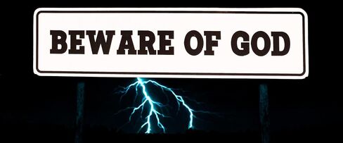 Beware of God Sign, Aluminum, 12 x 3 inches in Saudi Arabia