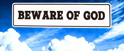 Beware of God Sign, Aluminum, 12 x 3 inches in Saudi Arabia