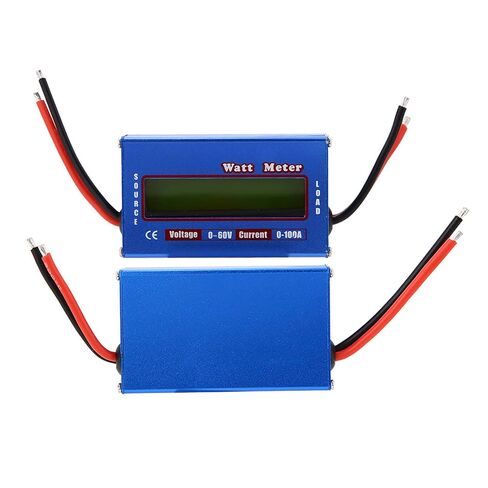 RC Digital Wattmeter Watt Meter Meter ، يعمل مع ما يصل إلى 100A ، يعمل مع بنوك بطارية 12or24or36or48v ، ALU دقيقة ، Chrom Resistor in Saudi Arabia