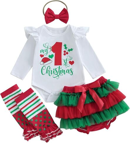 My First Thanksgiving Baby Girl Outfit Newborn Turkey Romper Tutu Skirt Dress Headband Cute 1st Thanksgiving Clothes in Saudi Arabia