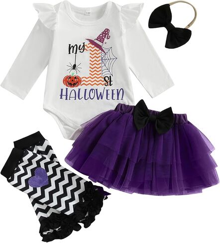 My First Thanksgiving Baby Girl Outfit Newborn Turkey Romper Tutu Skirt Dress Headband Cute 1st Thanksgiving Clothes in Saudi Arabia