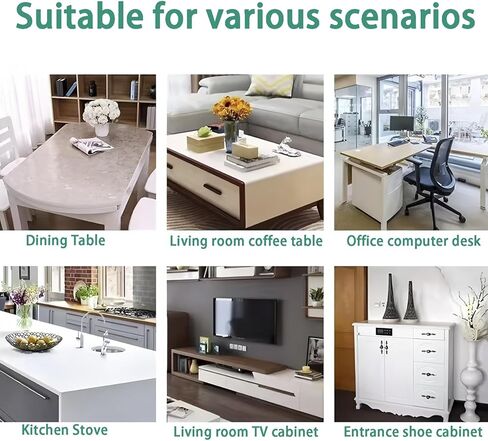 Clear Table Cover Protector,42"x64"Clear Desk Mat,Vinyl Desk Pad Protector Top of Desks2mm PVC Plastic Tablecloth Crystal Pad for Kitchen Office Desktop Non-Slip Heat Resistant in Kuwait