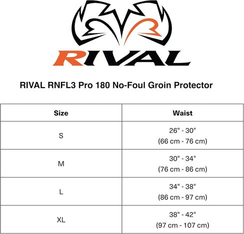RIVAL Boxing RNFL10 Pro 360 No-Foul Groin Protector, 15mm Dual Density Foam Padding, Lightweight and Comfortable Protective Cup in Saudi Arabia