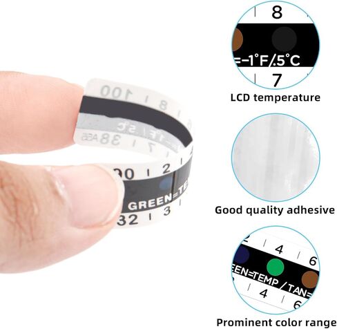 40PCS Temperature Strips Urine Testing Adhesive 90 to 100 Fahrenheit Degree, Disposable Test StripsThermometer Strips for Bottle, Urine Testing Adhesive Temperature Sticker (Classic Style) in Saudi Arabia