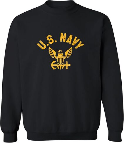 zerogravitee U.S. Navy Vintage Arch Logo with gold ink Crewneck Sweatshirt in Saudi Arabia