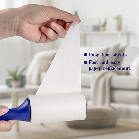 LINT ROLLERS LOTESY LINT REYOVER 333 SHOETS LINT ROLLER SET من 1 مقبض 3 بكرات لأركان الشعر الأليفة الأثاث الأثاث سجادة حطام زخرفة الفراء حيوان in Kuwait