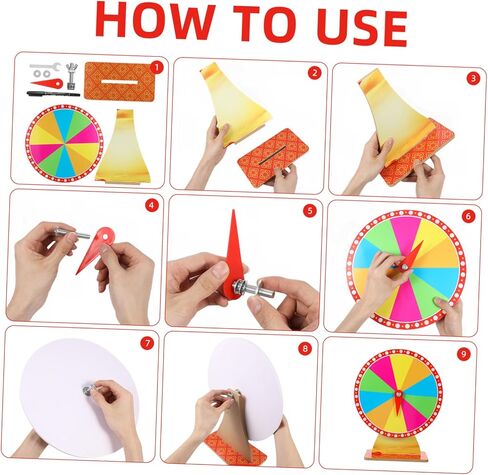 Pretyzoom DIY عجلة الروليت الدوارة للثروة لإخبار الدعائم الكرنفال للبالغين والفتيات البالغين in Kuwait