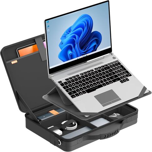 Smatree MobileBase Laptop Shoulder Case with Stand for 16 inch MSI CreatorPro/Creator Series, for Crosshair 16, for Summit A16 AI+/E16AI Flip Evo, for Prestige/Stealth A16 AI+/16AI/16 (A485S) in Saudi Arabia
