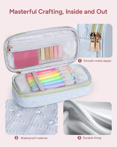 طقم اليومية للكتاب المقدس مع علبة قلم رصاص كبيرة السعة ، و 50pcs لوازم اليومية للكتاب المقدس ، وعلامات الكتاب المقدس ، وأعطال الكتاب المقدس والأقلام لا تنزف ， لوازم اليومية لهدايا الكتاب المقدس (الوردي الفاتح) in Kuwait