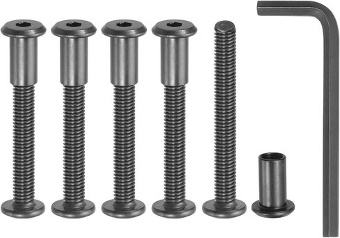 MECCANIXITY HEX محرك أقراص قبعة مقبس ، 5 مجموعة المسمار الربط الملزم مناسبة ل 3/8 "(10 مم) ثقب ديا ذكر M8 × 40 مم البراغي ربط الصلب الكربون مع وجع لسردة الجلود ، والأكسيد الأسود in Saudi Arabia