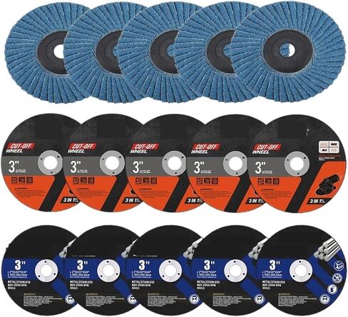 5pcs75mm ملم راتنج القطع قرص الطحن زاوية عجلة الإكسسوارات المطحنة المعدنية القطع البلاستيكية الحديد (5pcs 75 ملم الأزرق) in Kuwait