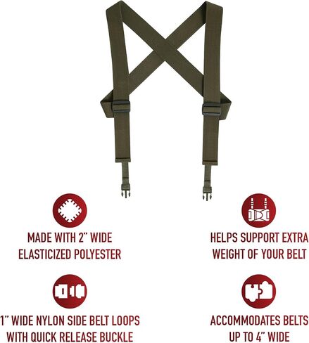 Rothco Combat Suspenders, Coyote Brown in Saudi Arabia