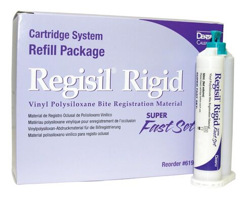 Dentsply 619425 Regisil Rigid Super Fast Set VPS Bite Registration Material, Purple, 50mL Cartridges Refill (Pack of 4) in Kuwait