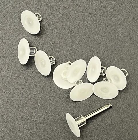100/pcs dental x-fine 12mm snap-on White Polish Discs أقراص ملطفة الأسنان in Saudi Arabia