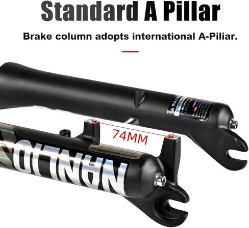 E-Bike Bike Air Supension Fork Double Shoulder Snow Front Fork 20 * 4.0inch / 26 * 4.0 inch MTB Fork 135x9mm Travel Air Fork in Saudi Arabia