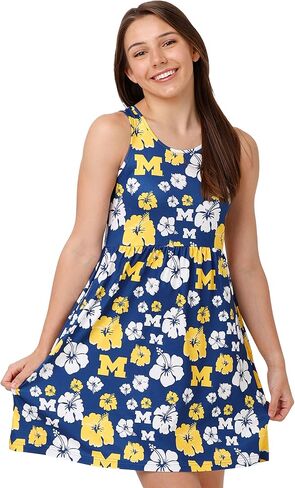 FOCO NCAA Womens NCAA College Team Logo Ladies Fashion Flative Sundress in Kuwait