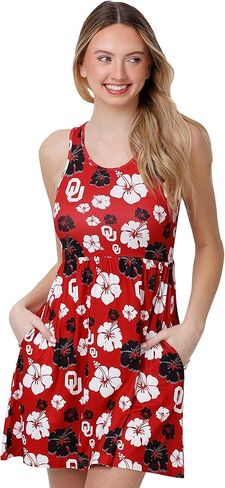 FOCO NCAA Womens NCAA College Team Logo Ladies Fashion Flative Sundress in Kuwait