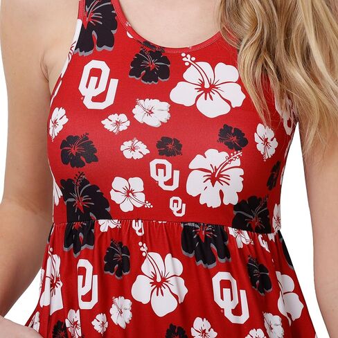 FOCO NCAA Womens NCAA College Team Logo Ladies Fashion Flative Sundress in Kuwait
