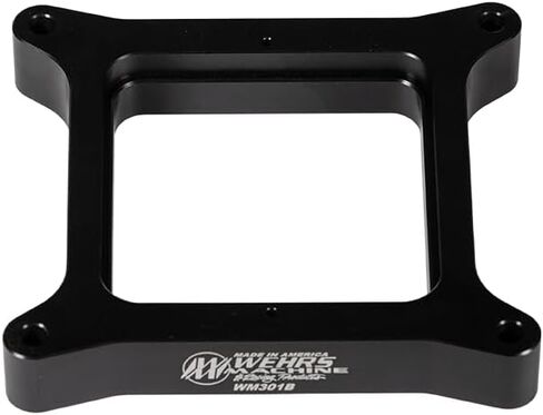 Part Synergy Replacement for Restrictor Plate Insert- 1 in Thick - Square Bore - Aluminum - Black Anodized Direct Fit in Saudi Arabia