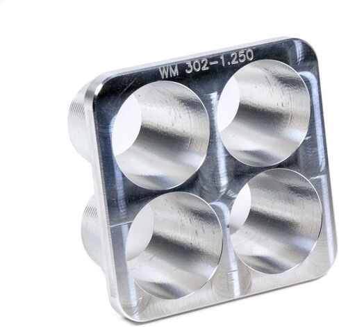 Part Synergy Replacement for Restrictor Plate Insert - 2 in Thick - 1.250 in Diameter Bore - Aluminum - Natural - Wehrs Machine Spacer System - Each Direct Fit in Saudi Arabia