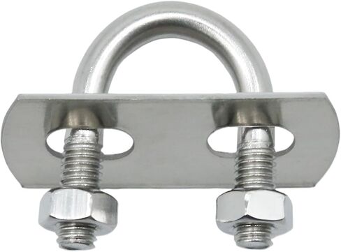 16Pcs Round U Bolts Zinc Plated Steel, M6 Round Bend U Clamp with Nut Plate Washer (M6 x 16 mm x 34 mm), Replacement for Pipes Wood and Other Materials in Saudi Arabia