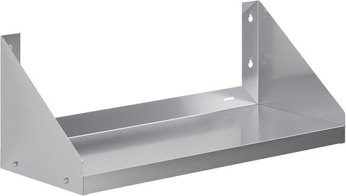 AmGood Stainless Steel Wall Shelf with Side Guards (48" Long x 12" Deep) in Kuwait