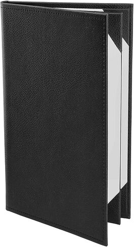 Menu Covers Made of Premium Faux Leather (10-Pack) - 8.5" X 14" (Black, 4 Views) in Kuwait