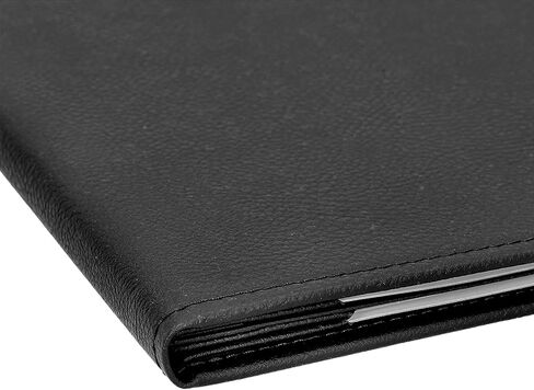 Menu Covers Made of Premium Faux Leather (10-Pack) - 8.5" X 14" (Black, 4 Views) in Kuwait