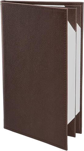 Menu Covers Made of Premium Faux Leather (10-Pack) - 8.5" X 14" (Black, 4 Views) in Kuwait