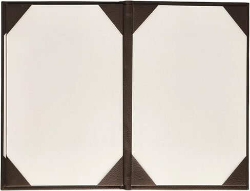 Menu Covers Made of Premium Faux Leather (10-Pack) - 8.5" X 14" (Black, 4 Views) in Kuwait
