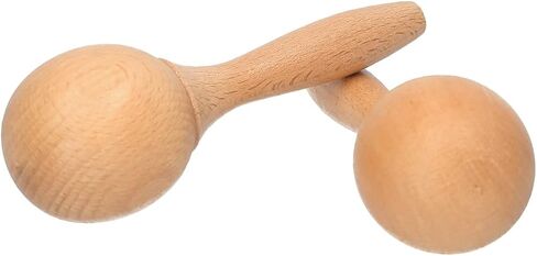 HUIOP Beech Maraca, Beech Maraca Rumba Shaker Rattles Percussion Instrument Wooden Maraca Pair Percussion Maraca for Musical Instrument 1 Pair in Saudi Arabia