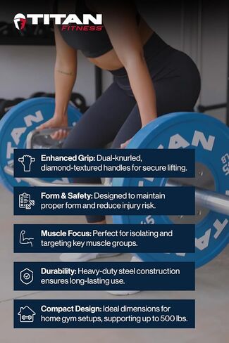 Titan Fitness Olympic 2in hex Trap Bar ، رفع الأثقال القرفصاء المميت ، تم تصنيفه 500 رطل ، غيبس مركبات ، عازمة على الصفوف ، القرفصات القرفصاء in Saudi Arabia