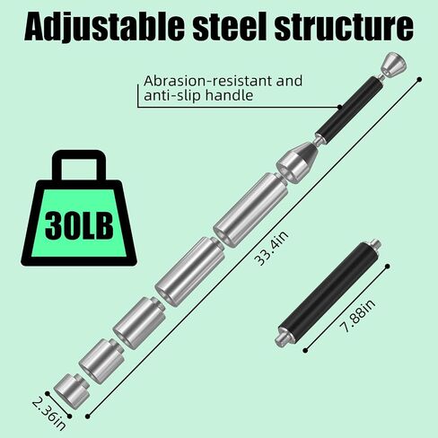 Adiustable Macebell Clubbell 30LB,steel mace,workout mace,maceweight,mace bell,gada mace,weighted mace,Strength Training Equipment forFull Body(30LB - 23 weight settings) in Saudi Arabia
