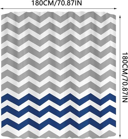 ستائر دش ، 72 × 72 بوصة مقاومة للماء ، ستارة دش قابلة للغسل شاقية ، فاخرة فاخرة جودة قطعة قماش ناعمة طويلة دش للاستحمام في مزرعة حمام المنزل in Kuwait