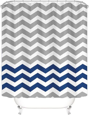 ستائر دش ، 72 × 72 بوصة مقاومة للماء ، ستارة دش قابلة للغسل شاقية ، فاخرة فاخرة جودة قطعة قماش ناعمة طويلة دش للاستحمام في مزرعة حمام المنزل in Kuwait