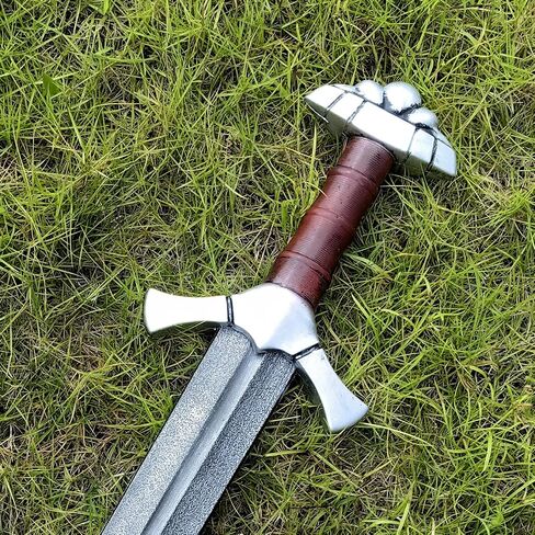 LarpGears Martial Arts Training Foam Viking Sword, 34 inches Practice Sword for Cosplay, Renaissance Accessories Prop, Halloween Costume, LARP Event or Outdoor Battle Sports in Saudi Arabia
