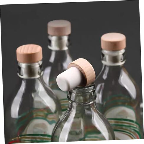 PRETYZOOM 24pcs Shaped Wine Stoppers Reusable Bottle Corks for Beer Wine Temperature Resistant Sealing Plugs for Crafting Storage High Molecular Material in Saudi Arabia