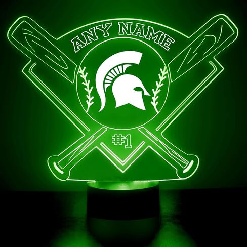 University of Oklahoma Sooners Baseball Custom LED Sign Night Light Lamp with Remote, Light Up Display with Personalized Name or Image, Customized and Made in The USA, Clear Acrylic Home Decor Design in Kuwait