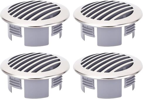 4Pcs Stainless Steel Boats Embedded Airflow Vent Cover for 3in/7.6cm to 3.25in/8.3cm Yacht RV Bus Entrance Accessories in Saudi Arabia