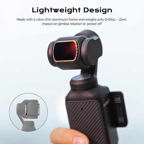 MOVMAX Magnetic Wide Angle Lens Compatible with DJI Osmo Pocket 3, Expand FOV of 112°, Multi Coated HD Optical Glass and Aluminum Frame in Saudi Arabia