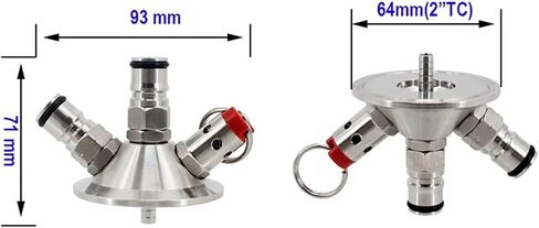 2 "TC Ball Lock Tapping رأس مع خرطوم سيليكون 60 سم مصنفة بالضغط 35 رطل / بوصة مربعة in Saudi Arabia