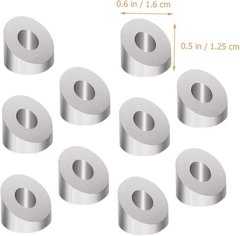 10pcs Stainless Steel Angle Beveled Washers Wire Rope Washers DIY Cable Railing Kit for Deck Stair Railing in Saudi Arabia