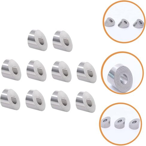 10pcs Stainless Steel Angle Beveled Washers Wire Rope Washers DIY Cable Railing Kit for Deck Stair Railing in Saudi Arabia