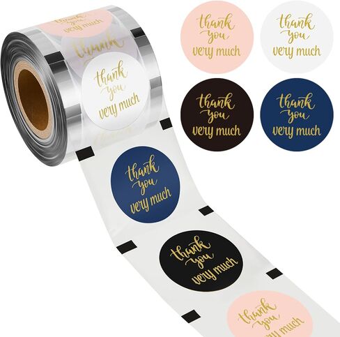 Henoyso 1 Roll Cup Sealer Film for Sealing Machine 90-105 mm 3200 Cups Bubble Tea Sealer Film for 16 oz Plastic Cups for Bubble Tea, Water, Coffee, Juice, Soda(Bright Color,Thank You Style) in Saudi Arabia