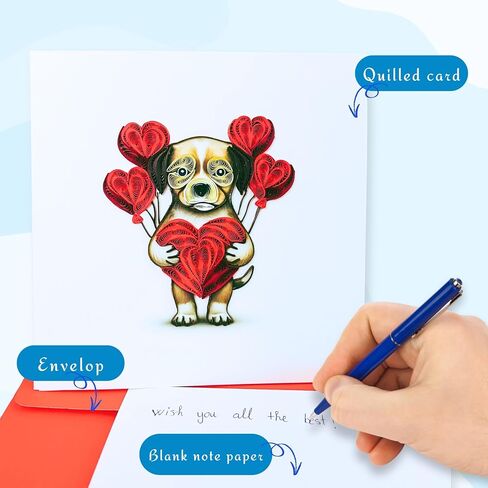 Quilling Cards 3D birthday Cards, handmade paper card, handcrafted cards with balloon designs in Saudi Arabia