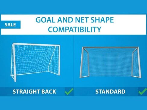Soccer Goal NET. Weatherproof, Polyethylene Twine Net (24'x8', 21'x7', 18'x7', 18.5'x6.5', 12'x6', 10'x6') in Saudi Arabia