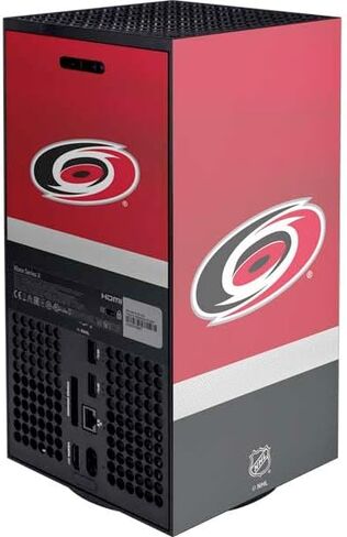Skinit Skinit Gaming Gaming Skin متوافق مع وحدة التحكم الرقمية Xbox Series X Digital - تصميم NHL Carolina Hurricanes Jersey Design in Kuwait