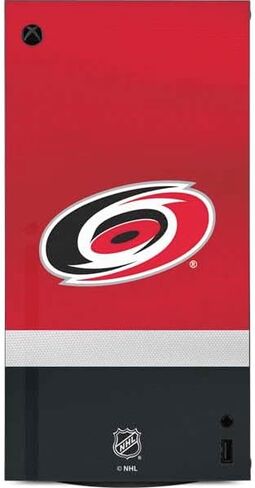 Skinit Skinit Gaming Gaming Skin متوافق مع وحدة التحكم الرقمية Xbox Series X Digital - تصميم NHL Carolina Hurricanes Jersey Design in Kuwait