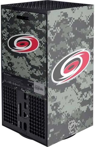 Skinit Skinit Gaming Gaming Skin متوافق مع وحدة التحكم الرقمية Xbox Series X Digital - تصميم NHL Carolina Hurricanes Jersey Design in Kuwait