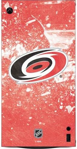 Skinit Skinit Gaming Gaming Skin متوافق مع وحدة التحكم الرقمية Xbox Series X Digital - تصميم NHL Carolina Hurricanes Jersey Design in Kuwait